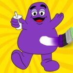 Grimace Shake-Malbuch